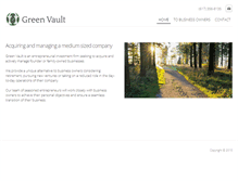 Tablet Screenshot of greenvaultpartners.com